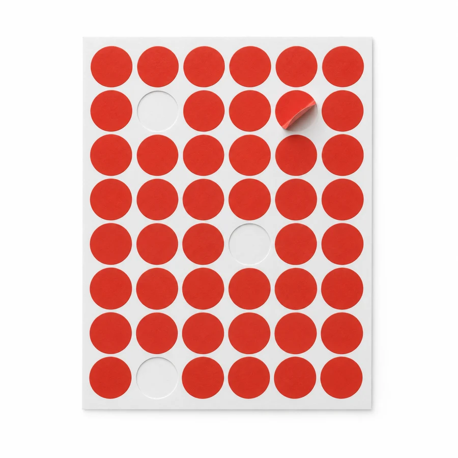 Red dot stickers